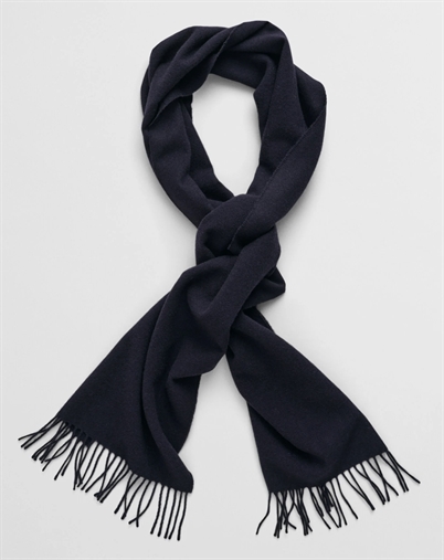 Gant - Unisex Wool Halstørklæde - Evening Blue